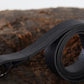 Nobuyuki Matsui | Horn buckle leather belt BlackNatural