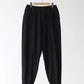 comoli-シルクネップ-ドローストリングパンツ-black-1