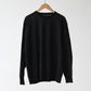 comoli-コットン-クルーネックニット-black-1